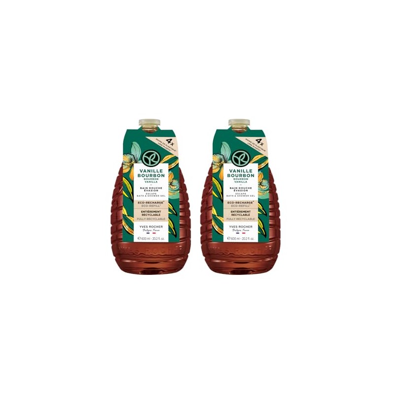YVES ROCHER - Kit Refill Geles de Ducha, Aroma Vainilla,