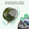 Mebus Silent Alarm Clock with Stylish Design, Snooze and Illuminated