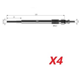 4X Glow Plugs For VAUXHALL Antara A 2.2 CDTi 22472368