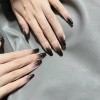 Unbranded Ballet Gradient Black Manicure Lightweight Durable False Nails for