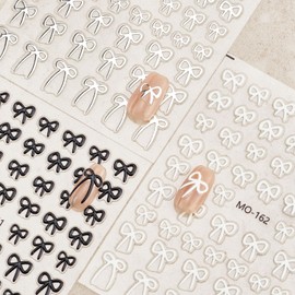 Nail Stickers 6 Sheets 5D Aurora Nail Art Stickers Decals Self-Adhesive Pegatinas Uñas Glitter Self-Adhesive Flower Star Heart Butterfly Nail Art Design Decoration Accessories for Woman Girls,Style11