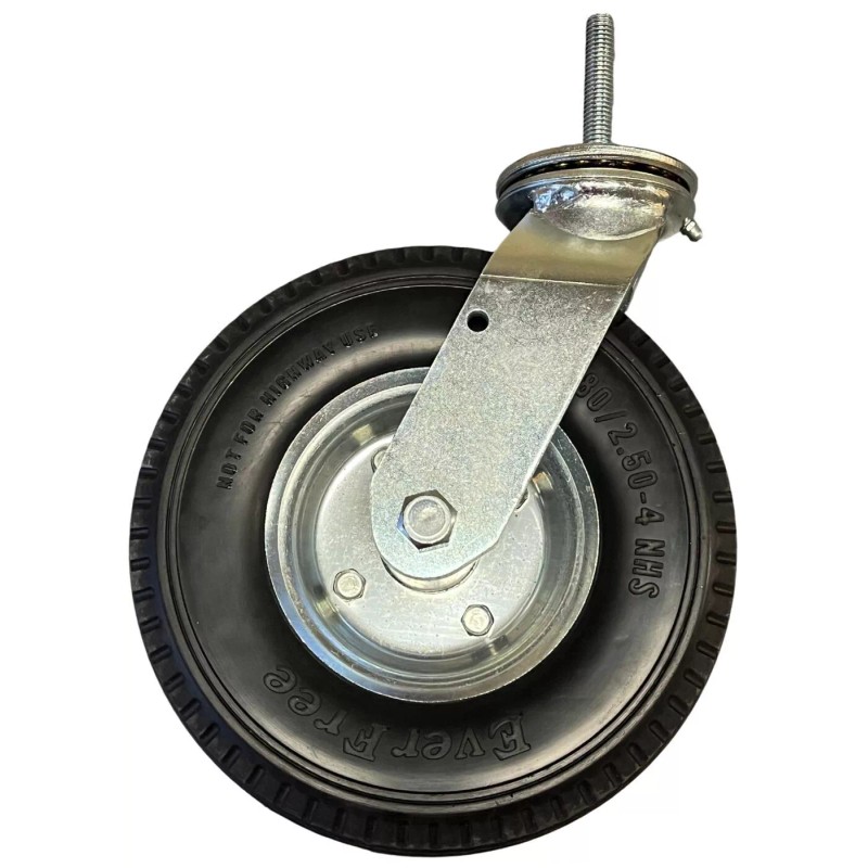 HYW Products 8" x 2-1/2" Pneumatic Swivel Caster B1 Threaded