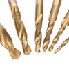 6pcs Screw Tap Drill Bits Kit 6542 High Speed Steel