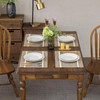 GLORY SEASON Linen Style Rustic Washable Placemats Set of 6,Woven