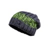maximo Boys Beanie Hat, Medium Grey / Neon Green
