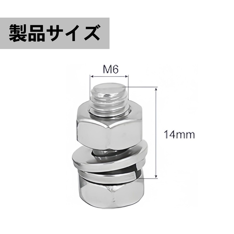 PAVIKE Hex Head Bolts, 10 Pieces, Hex Bolts, M6 M6