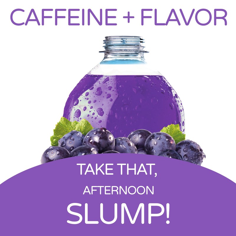 Crystal Light Grape Naturally Flavored Powdered Drink Mix with Caffeine,