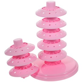 Ciieeo 1pc Soporte De Paletas De Dulce De 8 Niveles Ajustable, Exhibidor De Dulces Circular, Base para Paletas, Rosa