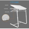 Adjustable TV Tray Table - TV Dinner Tray on Bed