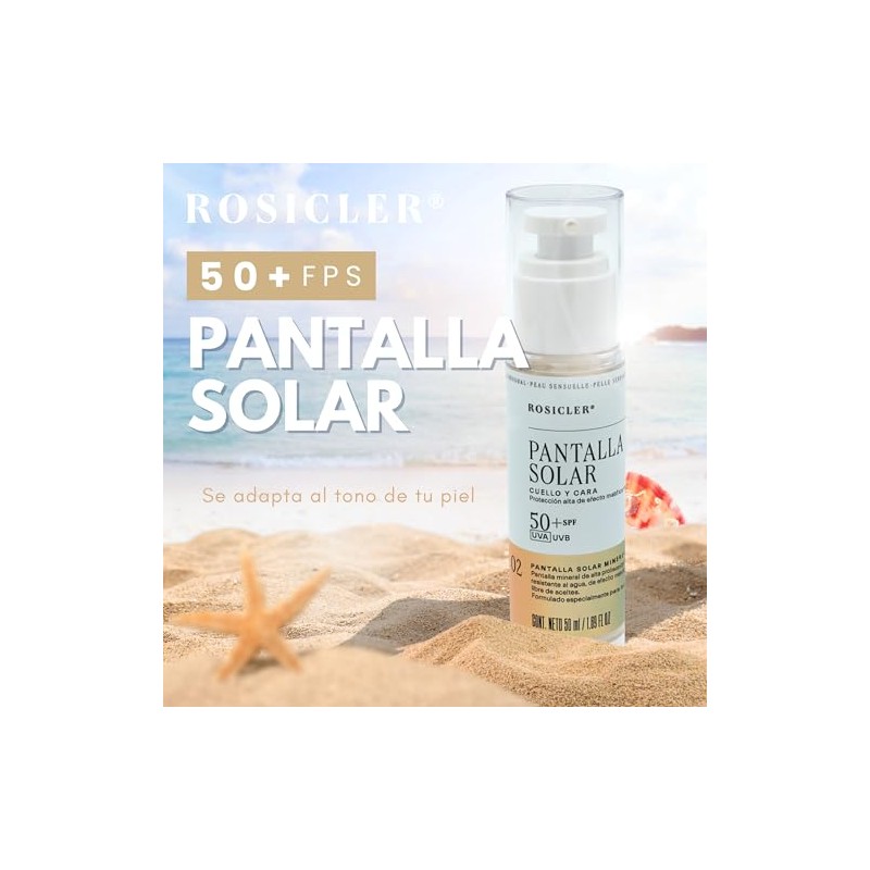 Pantalla Solar Facial Mineral de Alta Protección 50ml | Protección