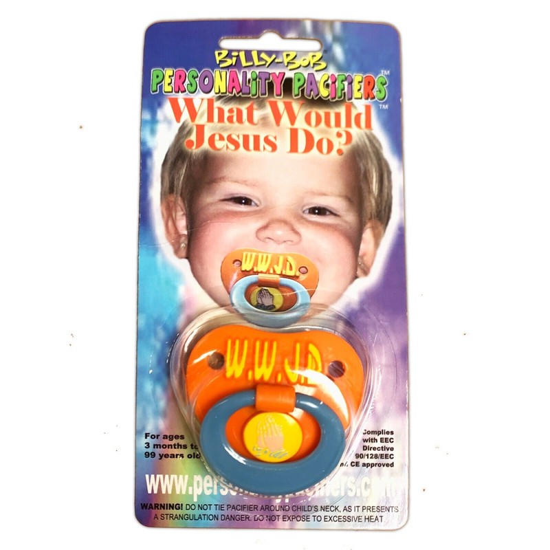 Billy Bob Products 3 Pack Funny Baby Toddler Orthodontic Pacifiers