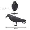 Simulation Plastic Crow Statue Hunting Cultures Protect Bait Decoys Tool