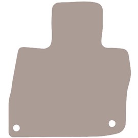 Wielganizator Car Mat - Fits Honda Civic VIII (UFO) Hatchback 2006-2012 - Velour - Car Accessories - Practical Car Mat - 1 Piece - Beige