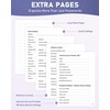WEMATE Password Book with Alphabetical Tabs, Spiral Password Keeper Book