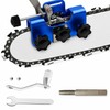 Portable Chainsaw Sharpener Jig for Chain Maintenance – Hand-Crank Sharpening