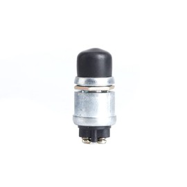 Car Momentary Start Switch, 12 V 50 A Horn Button Pressure Switch Waterproof Car Boat Track Ignition Engine Switch Horn Button Starter Motor Push Button Start Switch for Car Truck Boat RV ATV