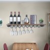 36" Wine Glass Stemware Rack Hanger Wall Mounted Holder Shelf