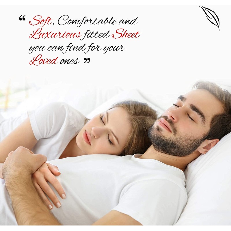 CICK Double Fitted Bed Sheets 13"/ With 2 Pack Pillowcases