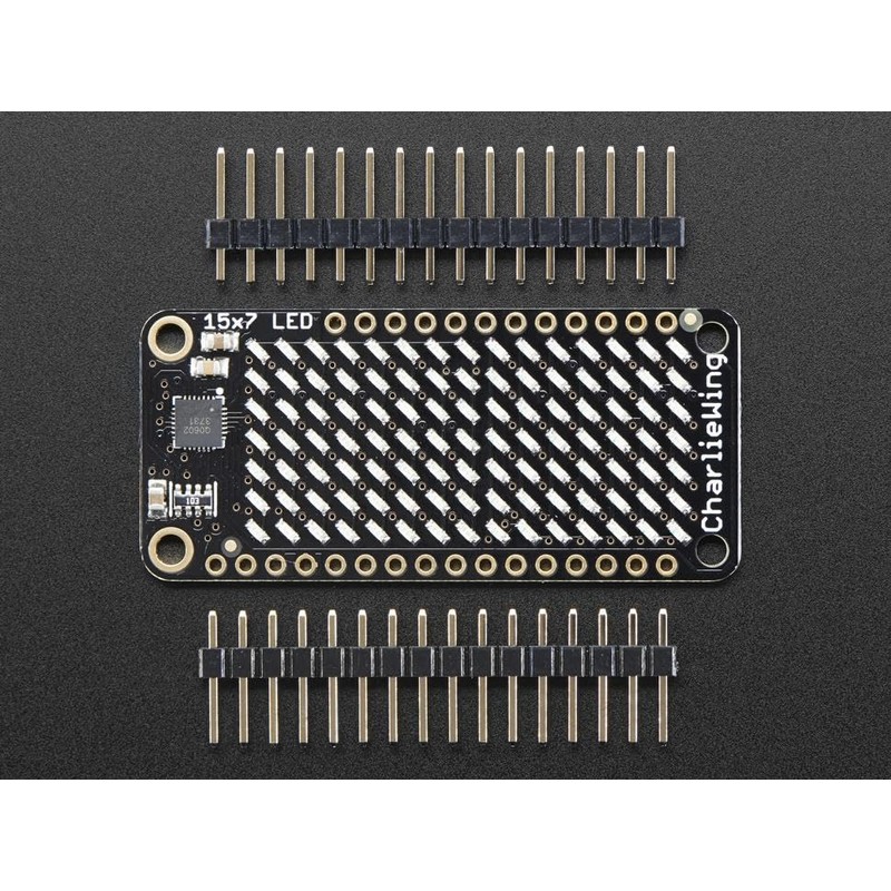 Adafruit 15x7 CharliePlex LED Matrix Display FeatherWing Yellow