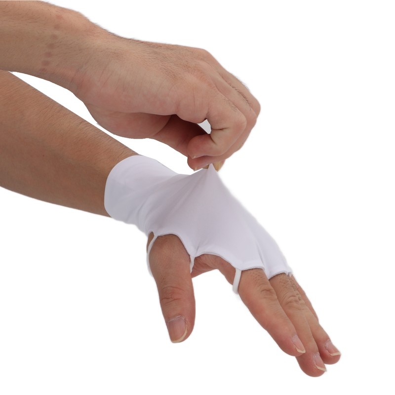 Elastic Golf Half Finger Glove Men Women Ice Silk Sunscreen