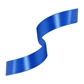 Royal Blue Satin Ribbon 1 Inches x 25 Yards, Solid Color Fabric Ribbon for Gift Wrapping, Crafts, Hair Bows Making, Wreath, Wedding Party Decoration and Sewing Projects