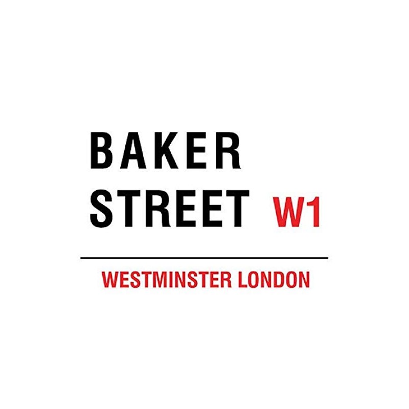 Baker Street W1 London Street Sign - Steel, 20 x