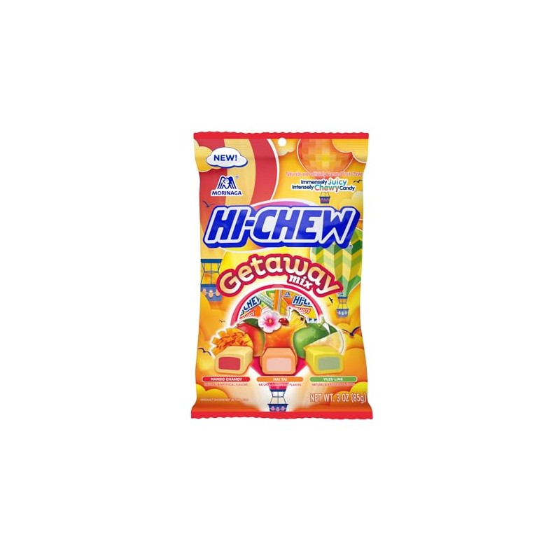 HI-CHEW Getaway Mix, Pack of 6 Bags, 3oz each -