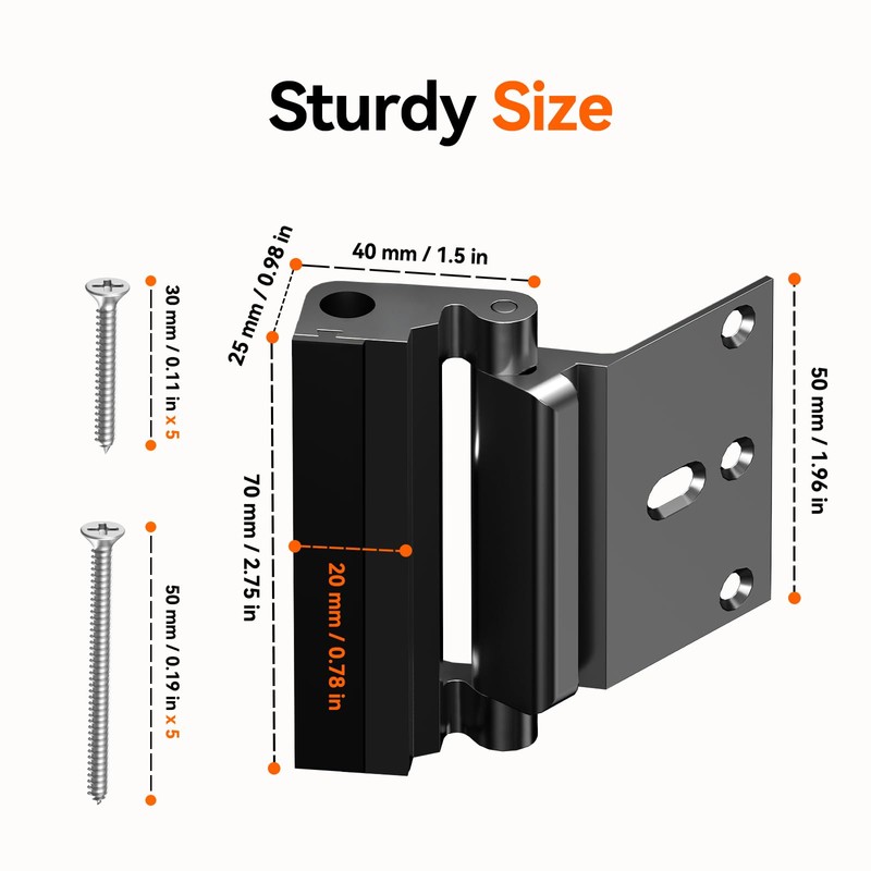 Tonitrui Home Security Door Reinforcement Lock for Front/Inward Swing Doors