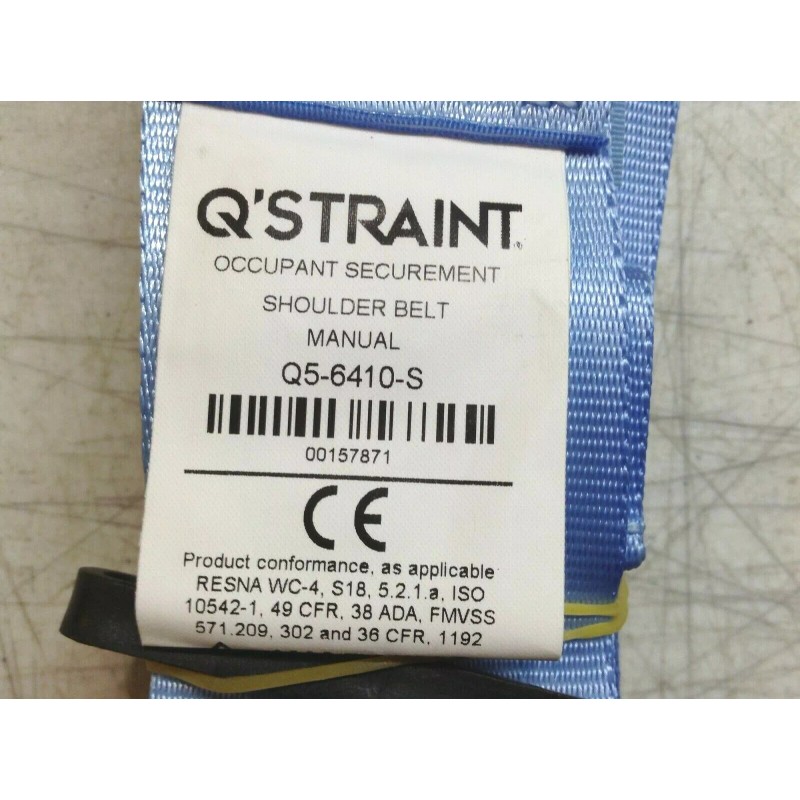 Q'Straint QSTRAINT OCCUPANT SECUREMENT MANUAL SHOULDER BELT Q5-6410-S IN BLUE