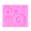MIYAHOUSE Sun Moon Face Fondant Mold Sun Face Star Silicone