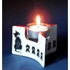 Parastone Cats in a Row Momma Cat Baby Kittens Tealight Candleholder by Dubout DUB114
