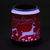 Mini Bluetooth Speaker Christmas Pattern Festive Atmosphere RGB Music Player