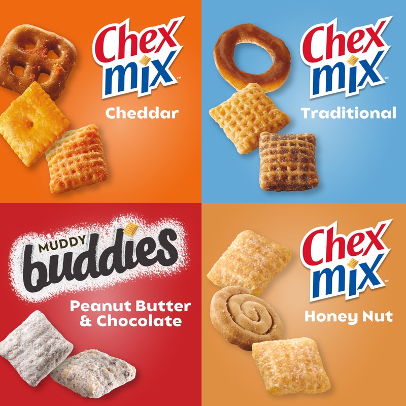 Chex Sweet & Salty Snack Variety Pack, Individually Wrapped Snack