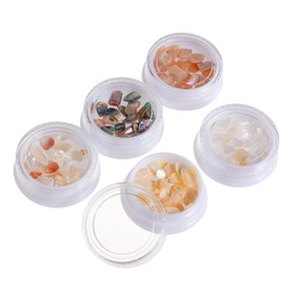 Baluue 5pcs Nail Art Crushed Shell Sequins for Manicure Natural Shell Creative Nail Decorations for Stylish