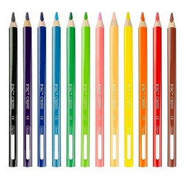 Kores Colores Triangulares Jumbo 5Mm Estuche C/12