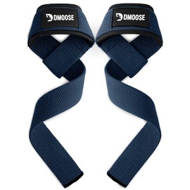 DMoose Fitness straps para gym mujer - Correas de levantamiento de silicona antideslizante - muñequeras gym - accesorios para entrenamiento de fuerza - straps