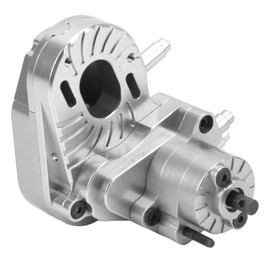 RC Car Aluminium Alloy with Built in Metal Gear RC Car Transmission Box for Capra UTB 1/10 (Silver)