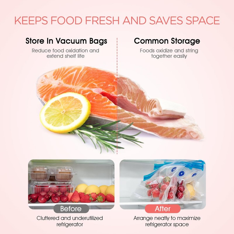 VOYOR Handheld Vacuum Sealer VS210 - Vacuum Bags 24 pcs