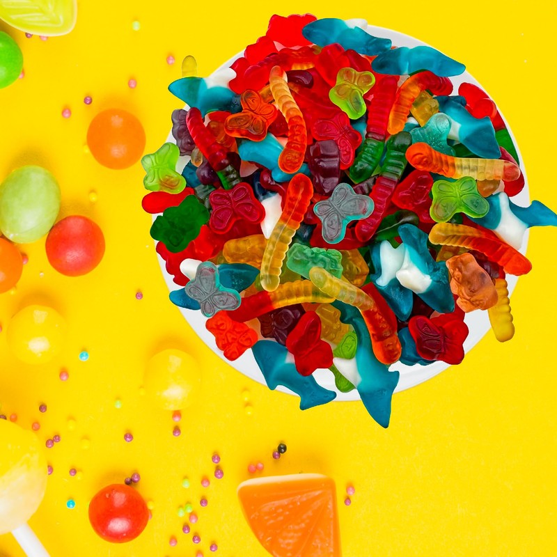Gummy Candy Mix | 2-Pound Bag | Blue Sharks, Bears,