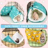 Abbylike 6 Pieces Rat Guinea Pig Hanging Hammock Ferret Cage