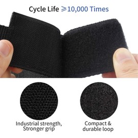 SHUOGUO 10 Pack Extension Cord Holder Organizer Heavy Duty Storage Straps for Garden Hose Storage and Garage Wall Organization