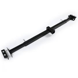 ALMULOO Universal 2 Inch Trailer Hitch Receiver Adjustable Accessory Trailer Hitch Powder Coated Steel Black