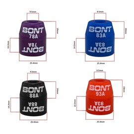 Bont Skates - Replacement Top Cone or Bottom Barrel Cushions Bushings - Quad Roller Skate Derby Plate - Made in USA (88A Black, Bottom Barrel Cushion (8pc))