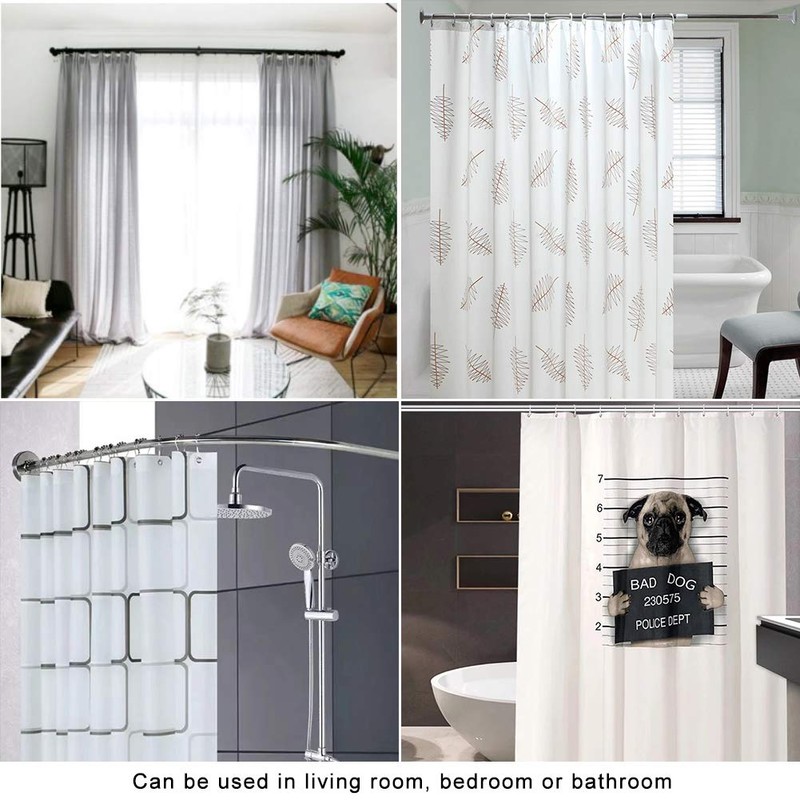Coideal Large Metal Brushed Nickel Circular Shower Curtain Rings/Loose Leaf