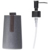 Sealskin Pierra Soap Dispenser, Polyresin, Grey, 7.4 x 18.5 x