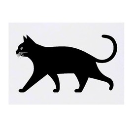 Azeeda 'Katze läuft, Seitenansicht' Temporäres Tattoo - Hautfreundlicher & Ungiftiger Abziehbild · Wasserfest (TO00081661)