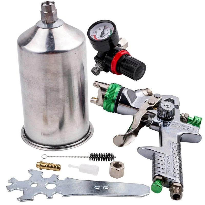 maXpeedingros 2.5mm HVLP Spray Gun Paint Sprayer Auto Paint Spray