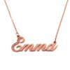 Emma name necklace , Rose Gold Plated , Custom name