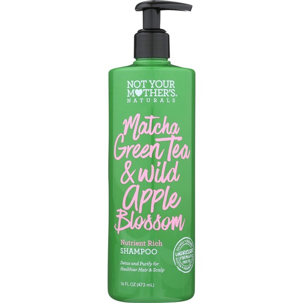 Naturals Shampoo Green Tea and Wild Apple Blossom By not Your Mothers, 16 Oz, 16 Ounce
