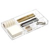 HBlife Acrylic Desk Drawer Organizer Tray with 6 Compartments, Small